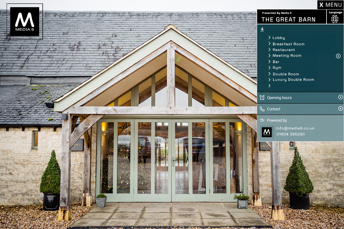 3D virtual tours advanced menu example