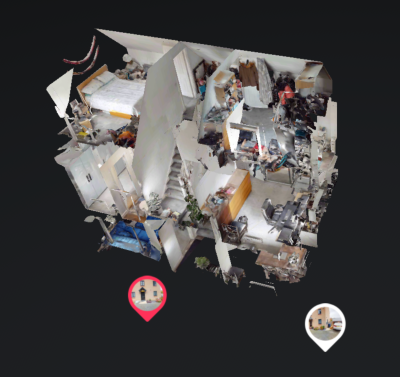 Matterport 3D virtual tours include dollhouse views